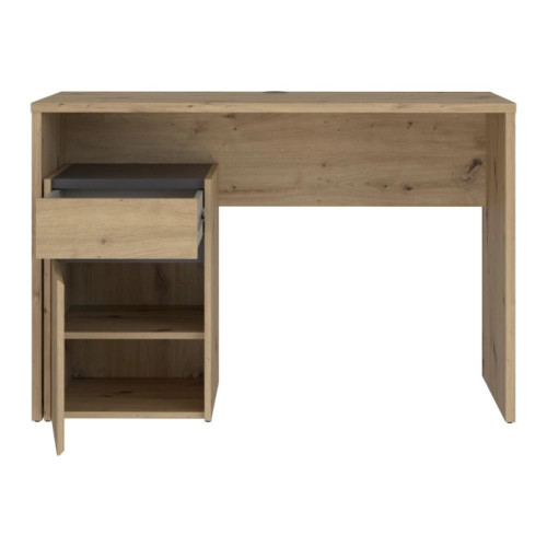 Biurko 110x55 cm z szufladą i szafką  Dąb Artisan/Grafit